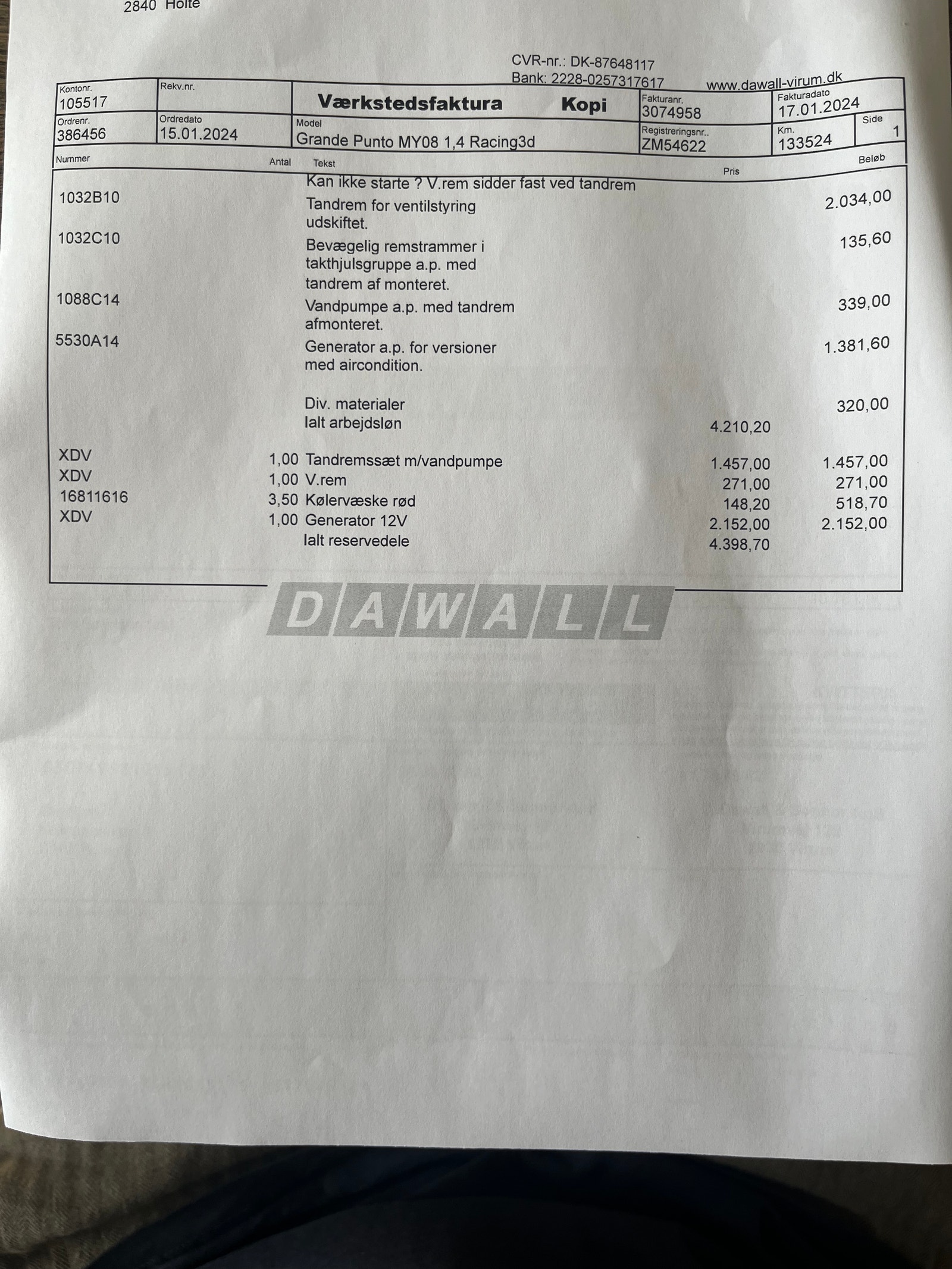 Fiat Grande Punto til salg hos Nabilli