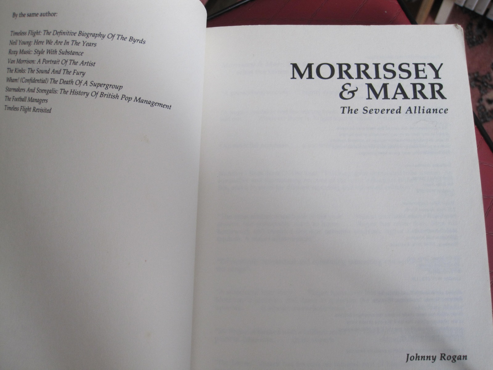 Morrissey and Marr: The Severed Alliance - The definitive story of