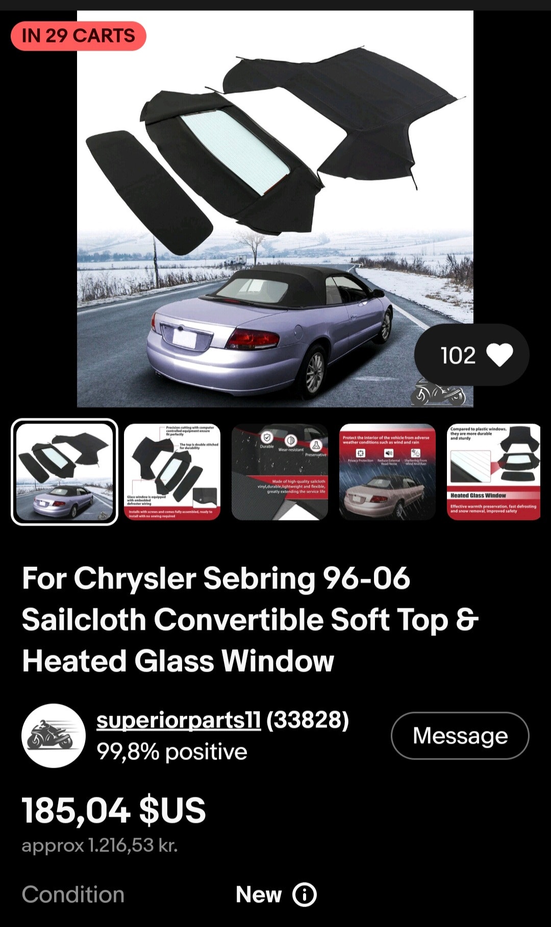 Chrysler Sebring til salg hos Nabilli