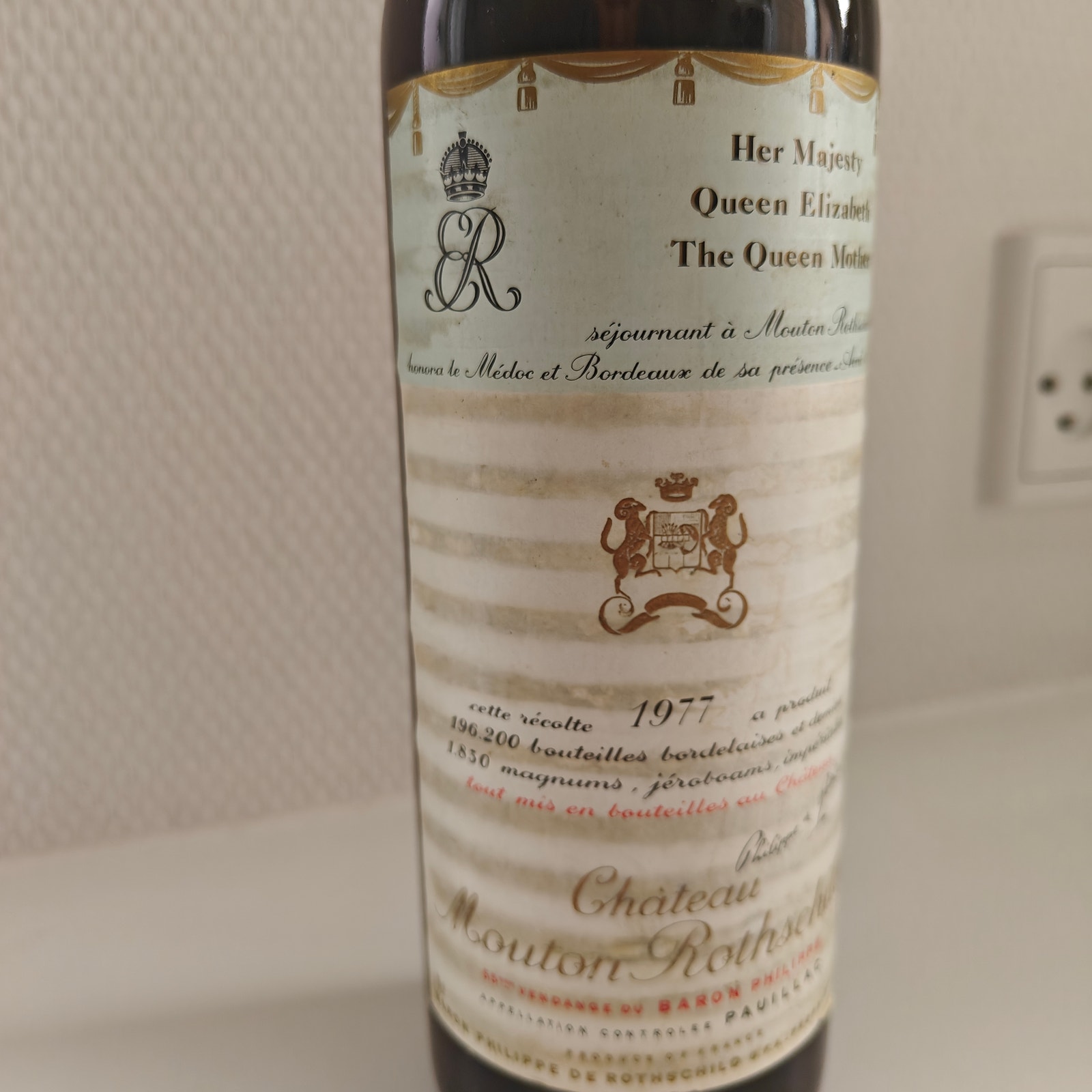 Château Mouton Rothschild rødvin 1977 Bordeaux | DBA