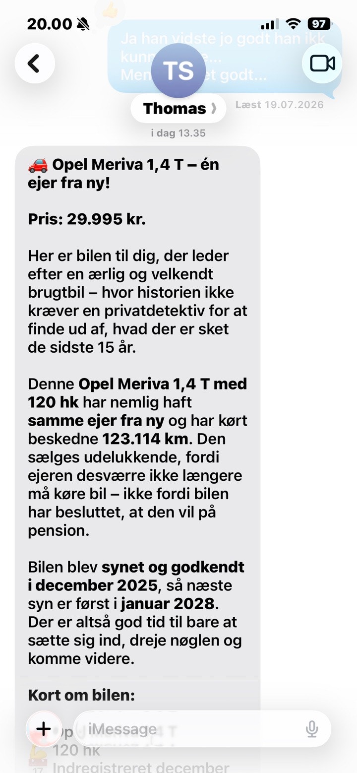 Opel Meriva til salg hos Nabilli