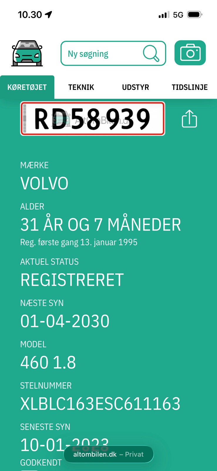 Volvo 460 til salg hos Nabilli
