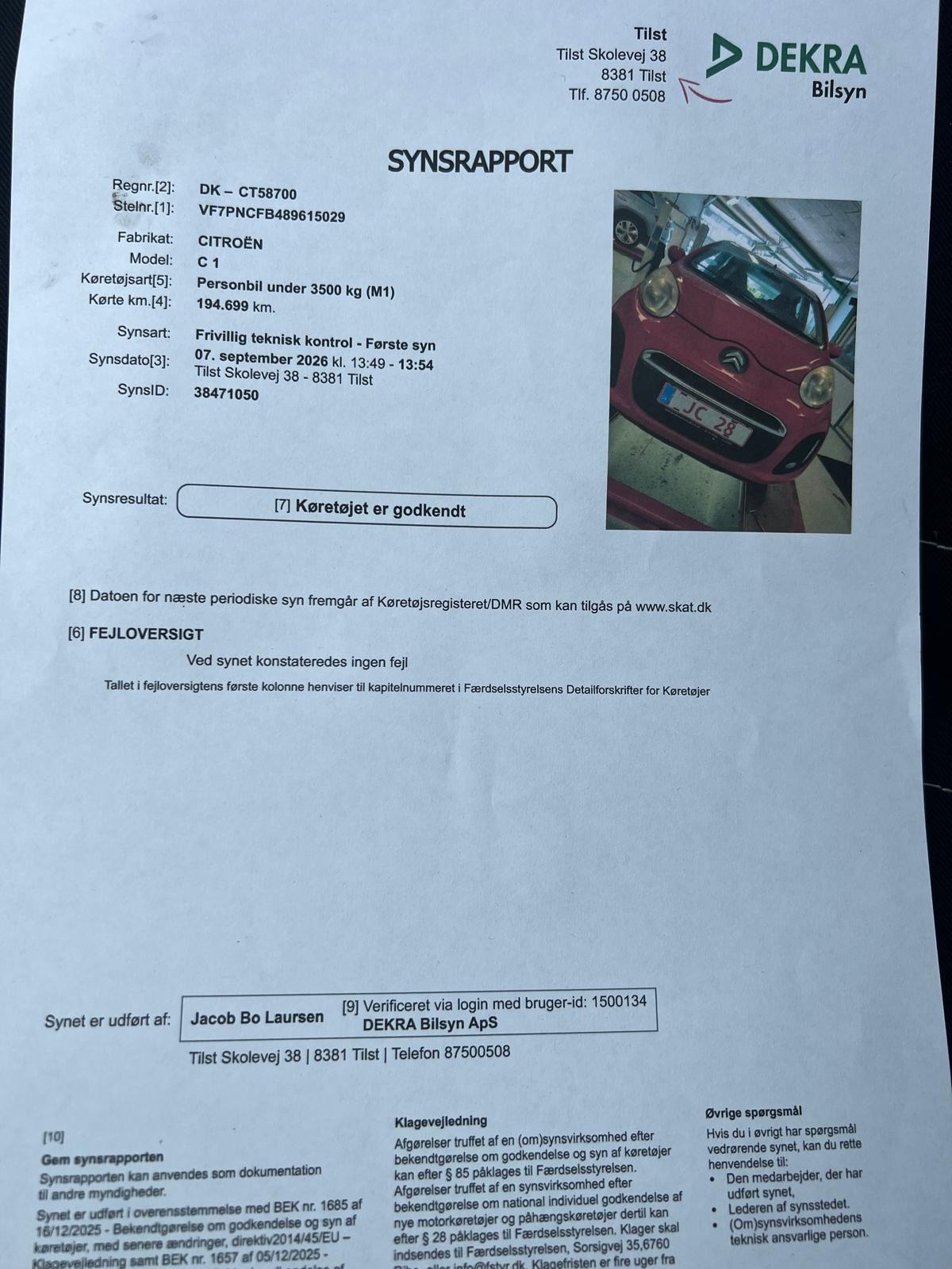 Citroen C1 til salg hos Nabilli