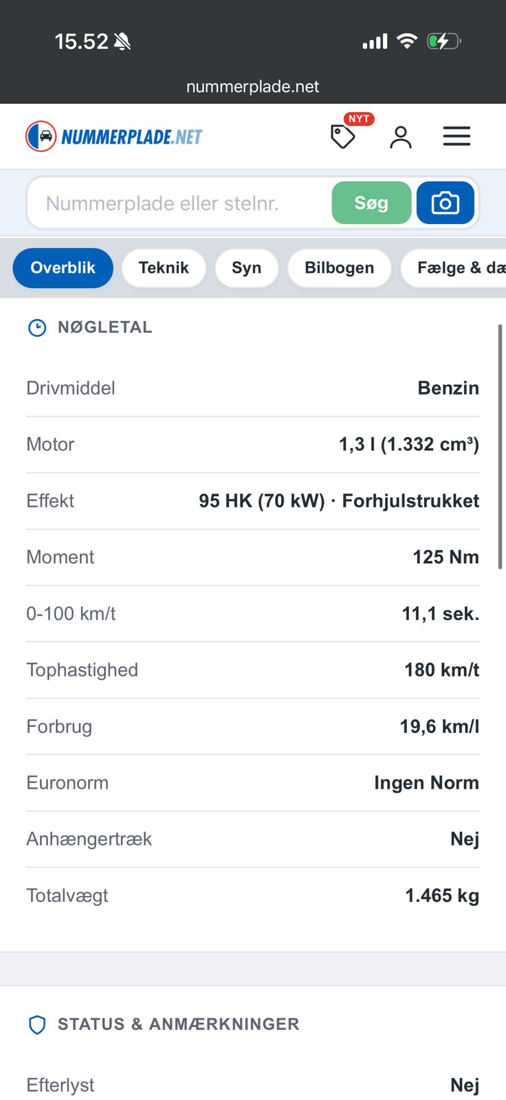 Mitsubishi Colt til salg hos Nabilli