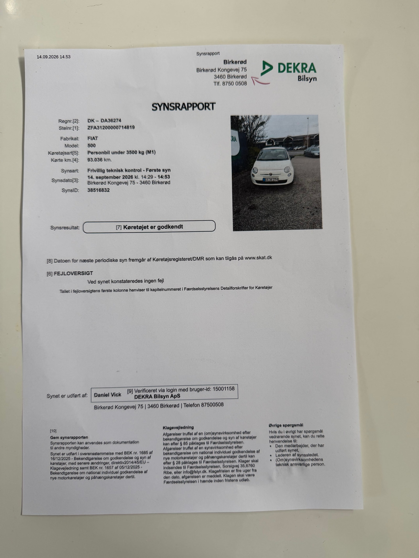 Fiat 500 til salg hos Nabilli