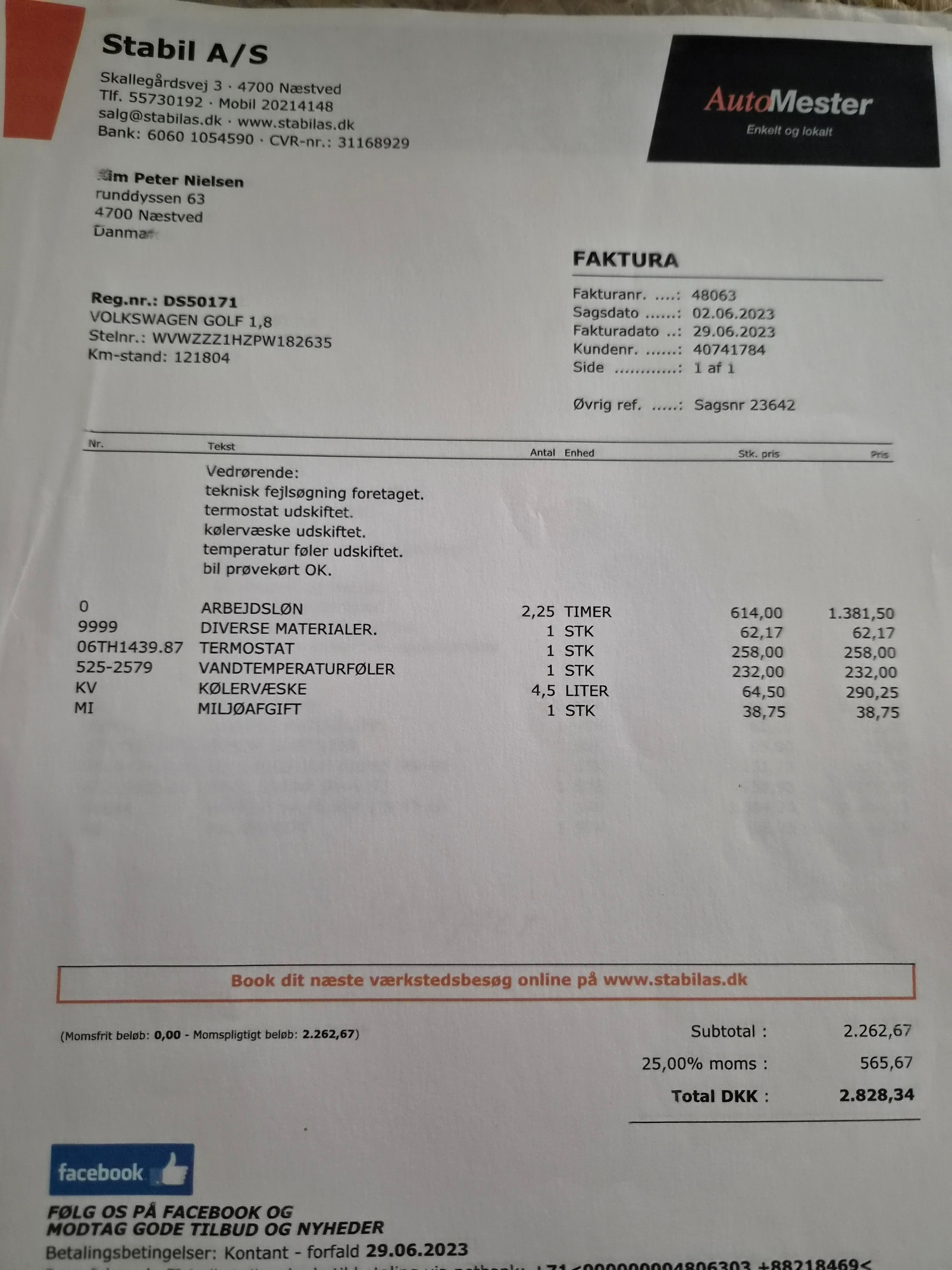 VW Golf III til salg hos Nabilli