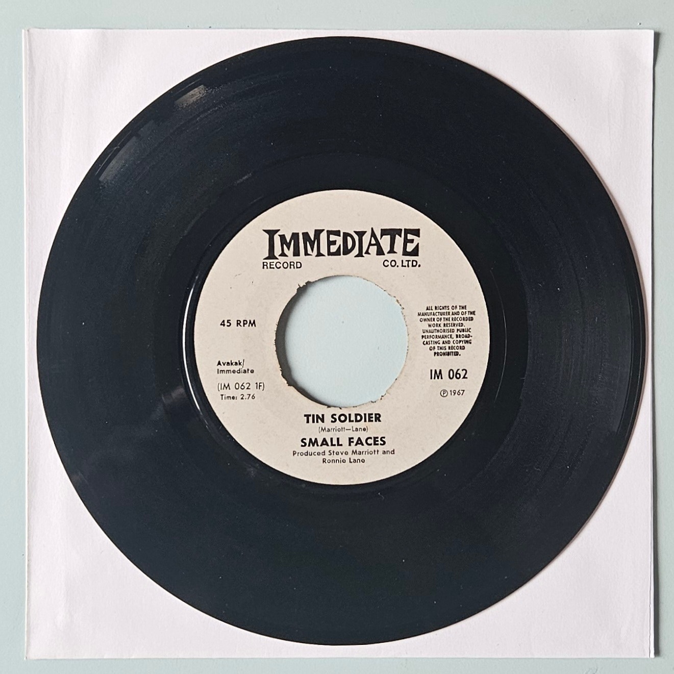 Small Faces – Tin Soldier / I Feel Much Better 7