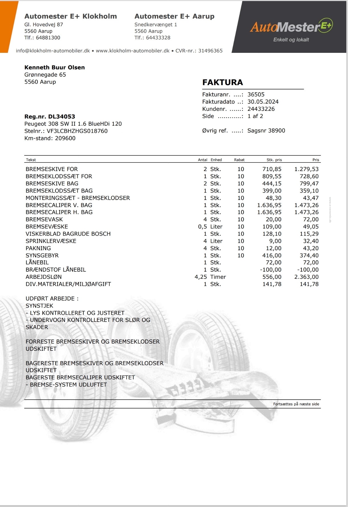 Peugeot 308 til salg hos Nabilli