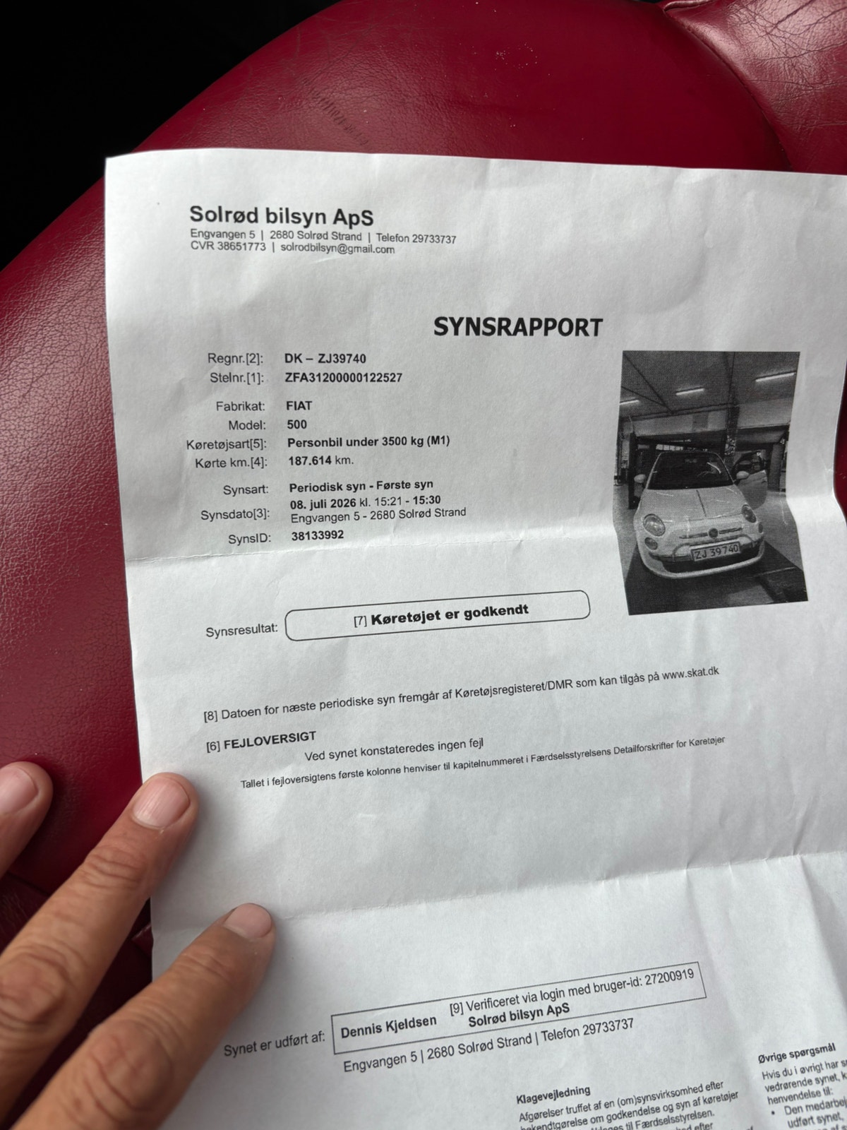 Fiat 500 til salg hos Nabilli