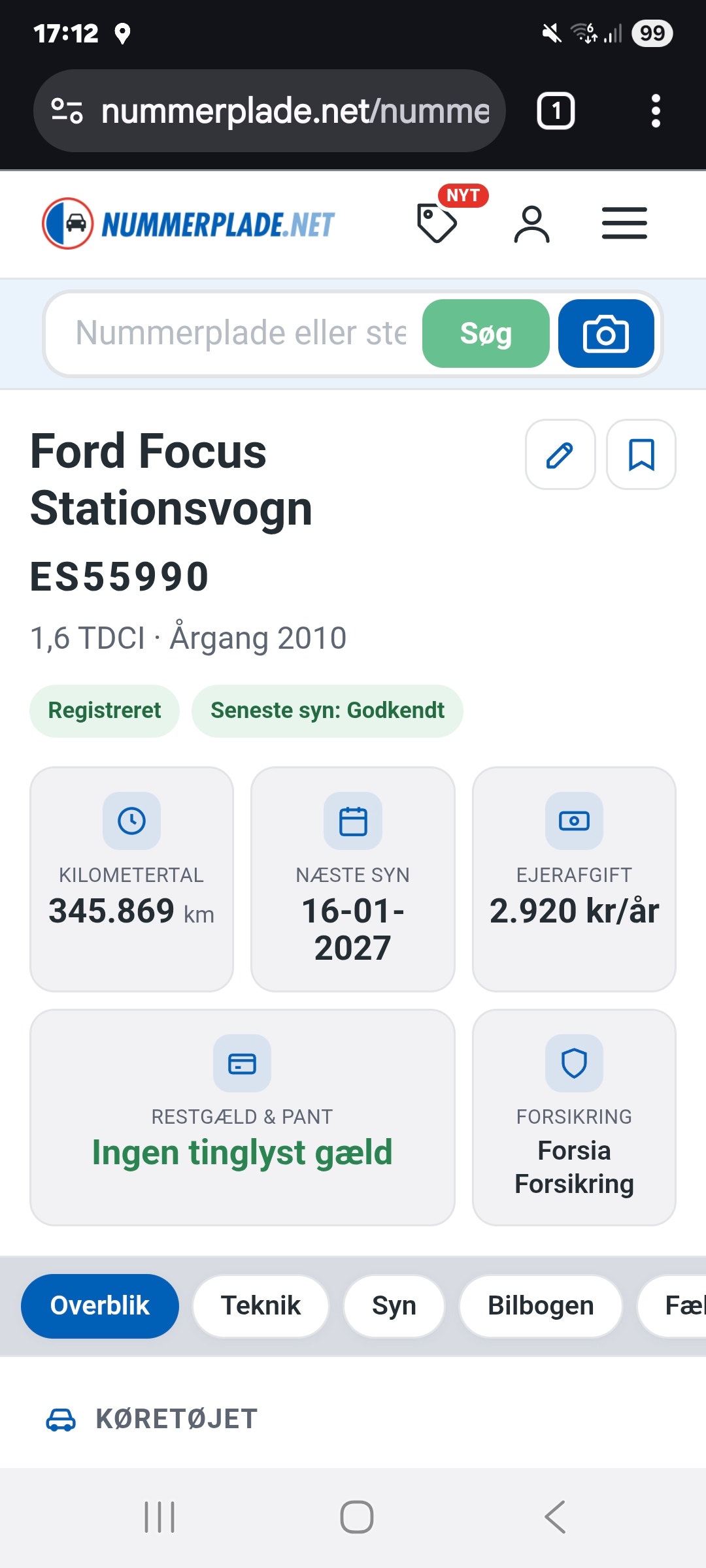 Ford Focus til salg hos Nabilli