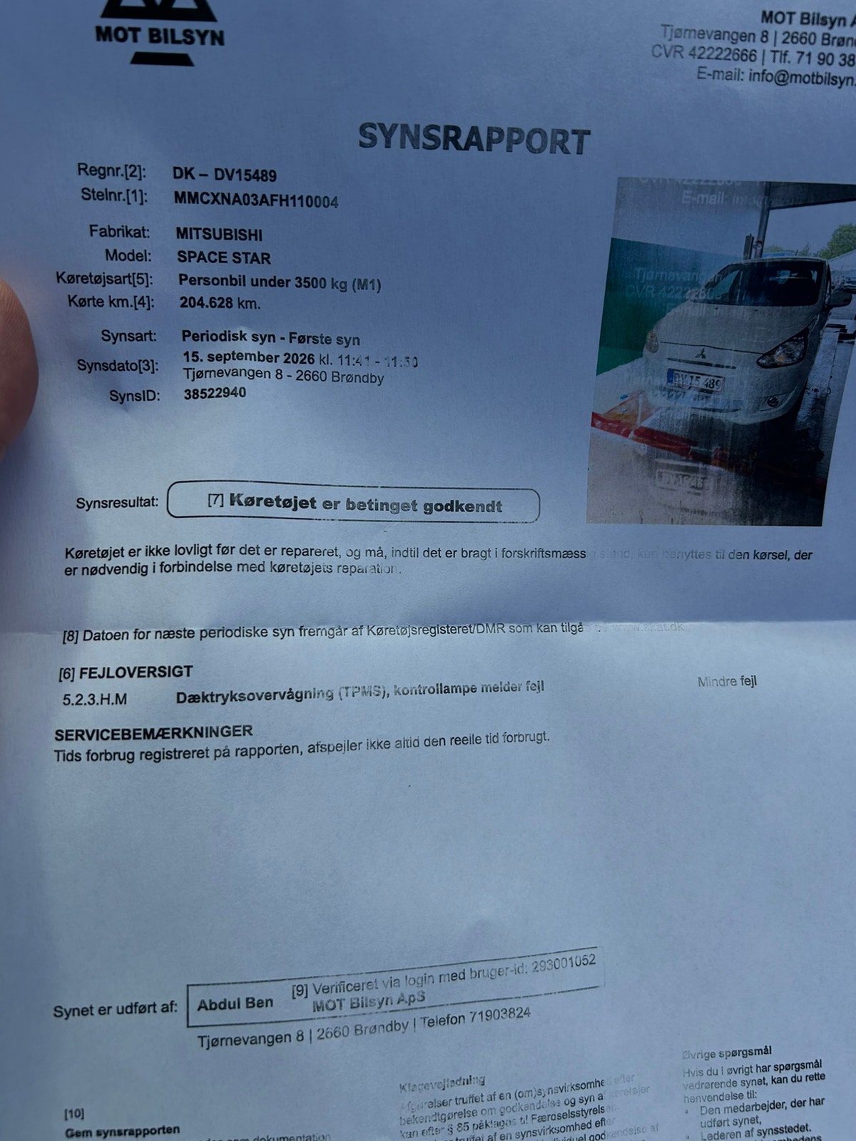 Mitsubishi Space Star til salg hos Nabilli