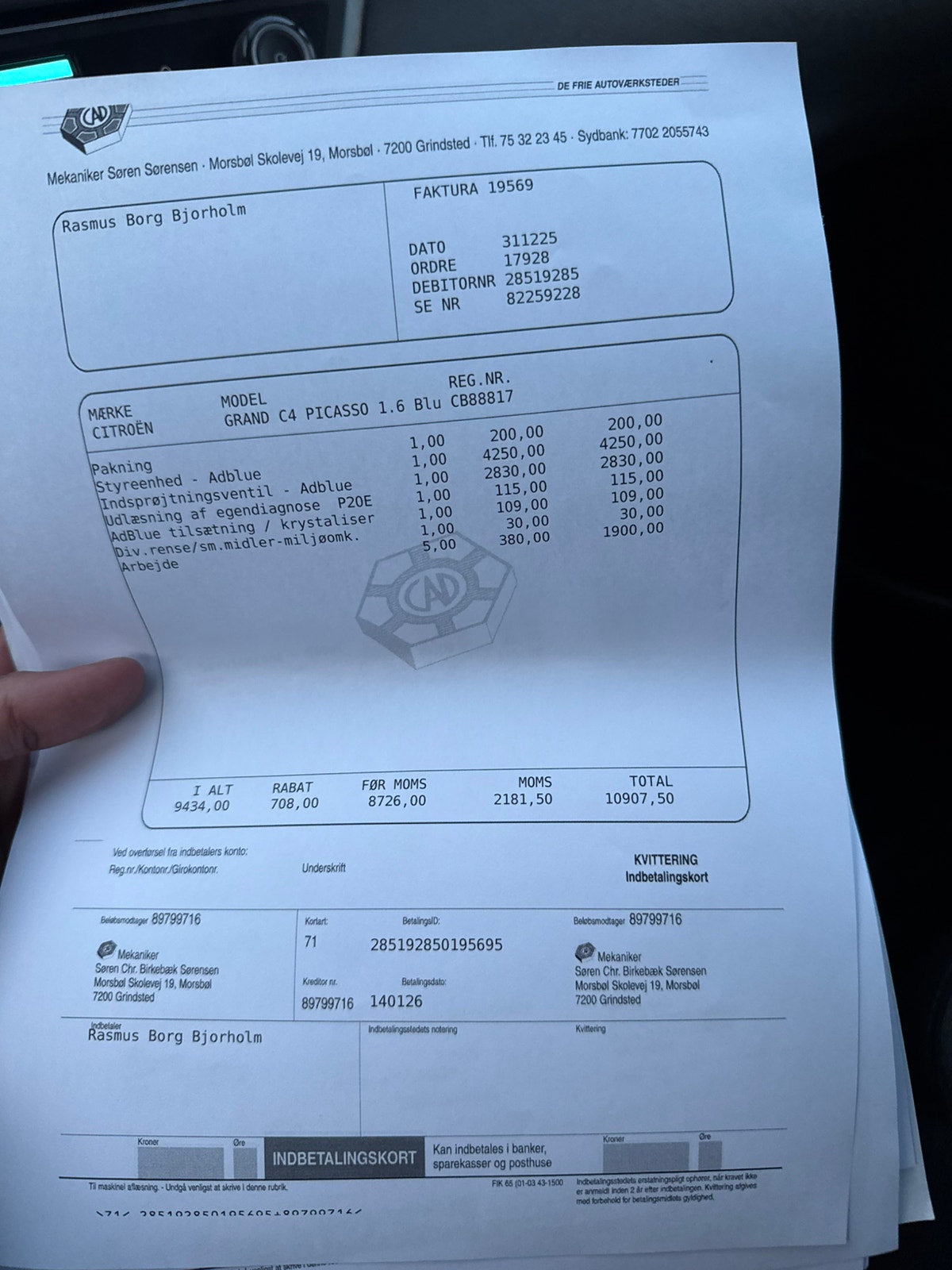 Citroen Grand C4 Picasso til salg hos Nabilli