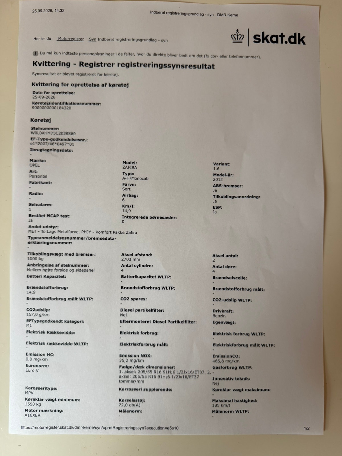 Opel Zafira til salg hos Nabilli