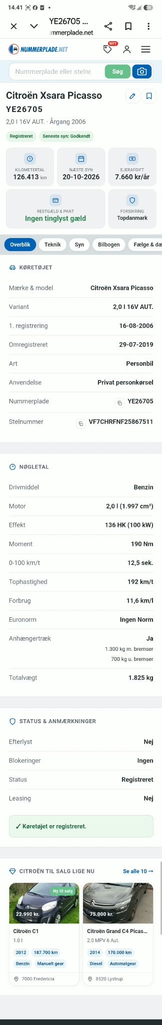 Citroen Xsara Picasso – billede 5