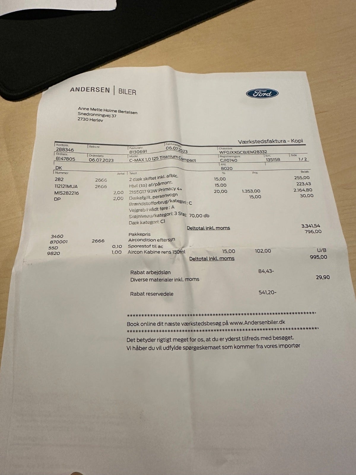 Ford C-Max til salg hos Nabilli