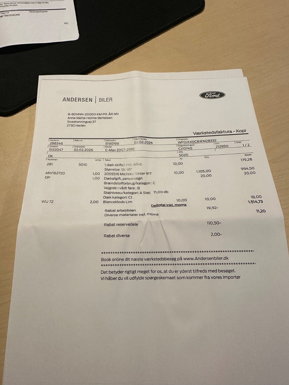 Ford C-Max til salg hos Nabilli