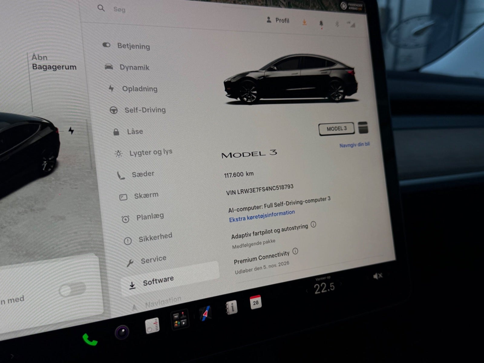 Tesla Model 3 til salg hos Nabilli
