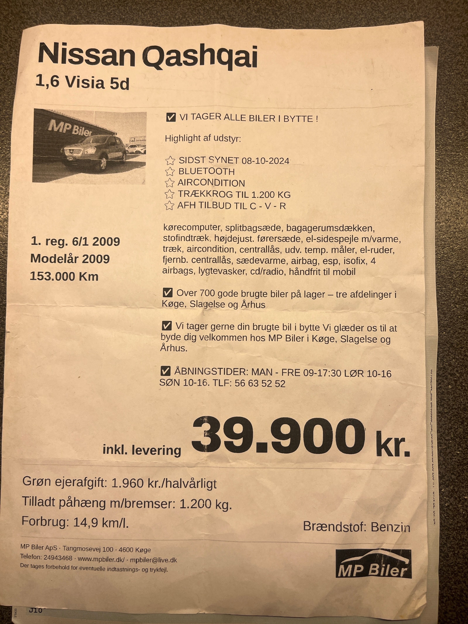 Nissan Qashqai til salg hos Nabilli