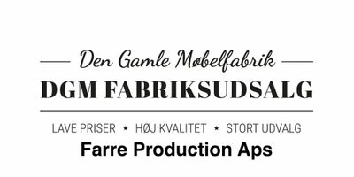 Forsidebillede til butikken den gamle møbelfabrik / Farre Production ApS