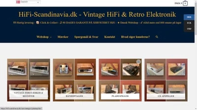 Forsidebillede til butikken HiFi-Scandinavia.dk