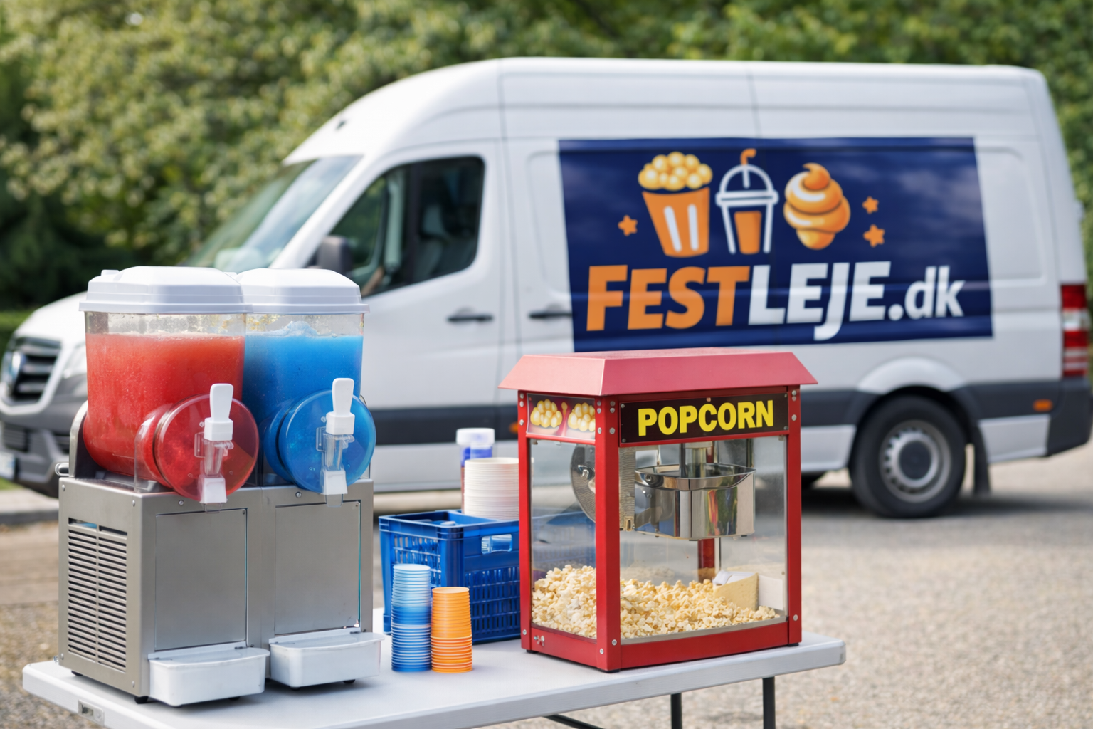 Forsidebillede til butikken Festleje.dk