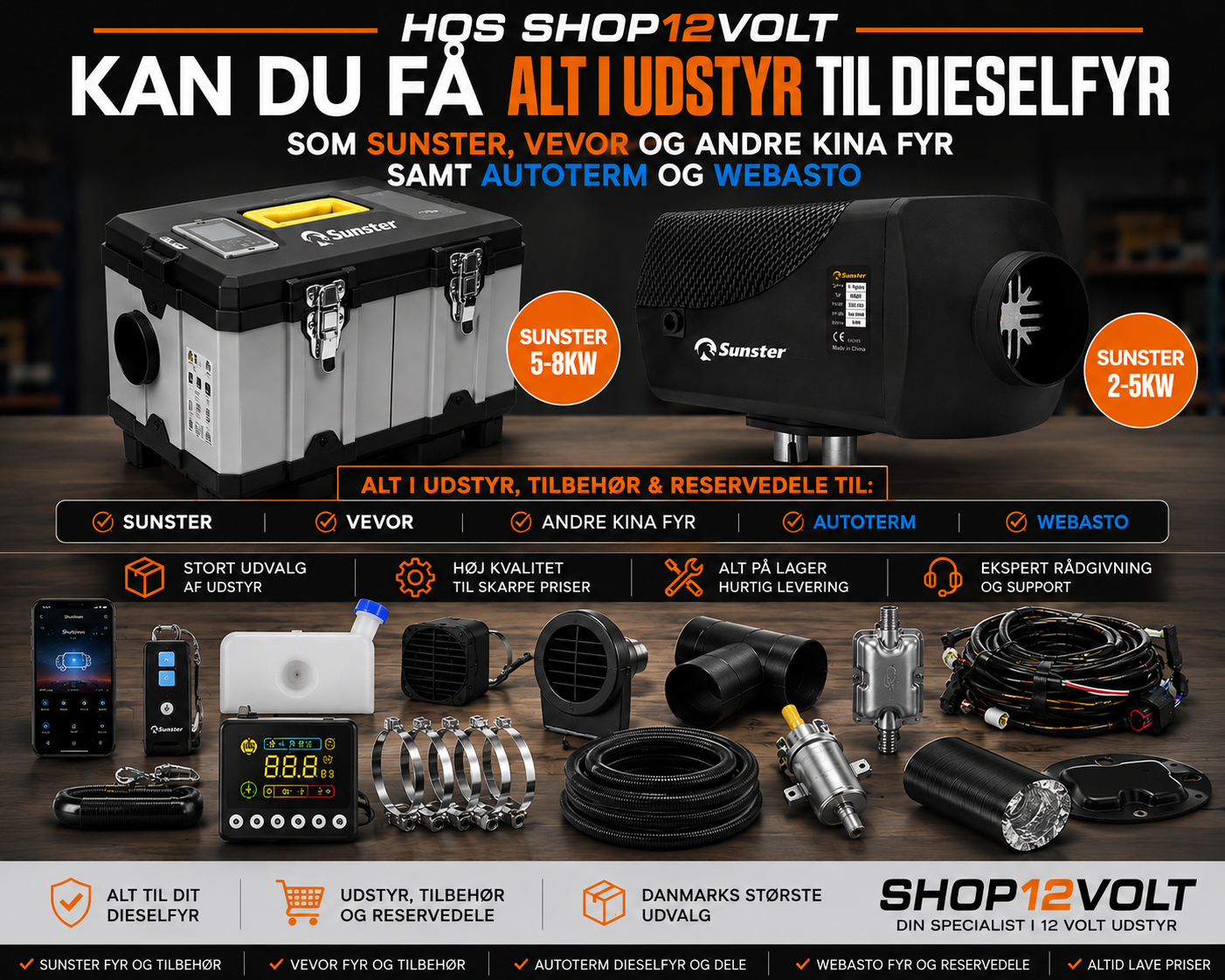 Forsidebillede til butikken Shop12volt.dk