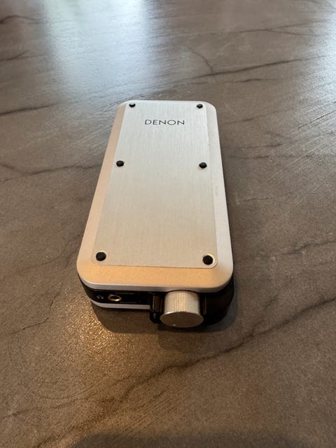 Denon da-10 da/konverter og hovedtelefonforstærker  			