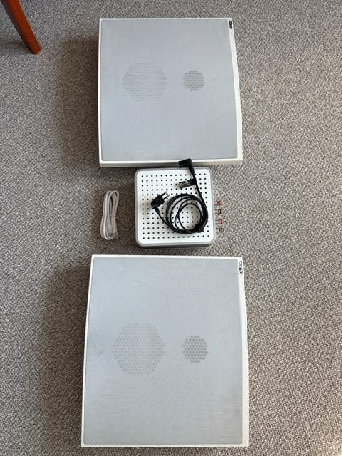 Sonos connect amp og jamo højtalere  			