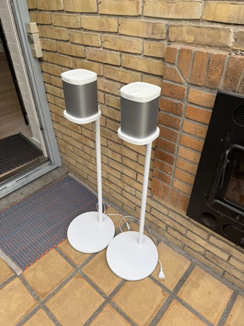 Sonos play:1 og stander  			