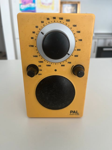 Tivoli henry kloss -am/fm- gul  			