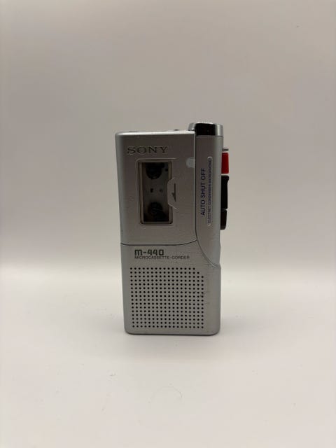 Sony microcassette-corder diktafon (serviceret og testet - klar til brug!)  			