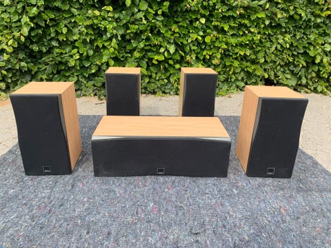 Dali højttalere: 4 stk concept 1 &amp; 1 stk concept center - sælges samlet  			