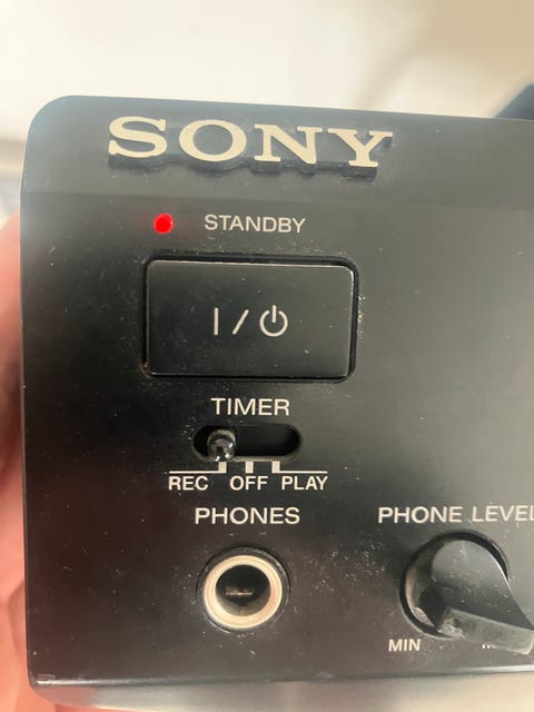 Sony minidisc afspiller  			