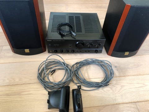 Technics su-vx700 + jbl l20 + vogel’s vægophæng + højttalerkabler (2x7,5m)  			