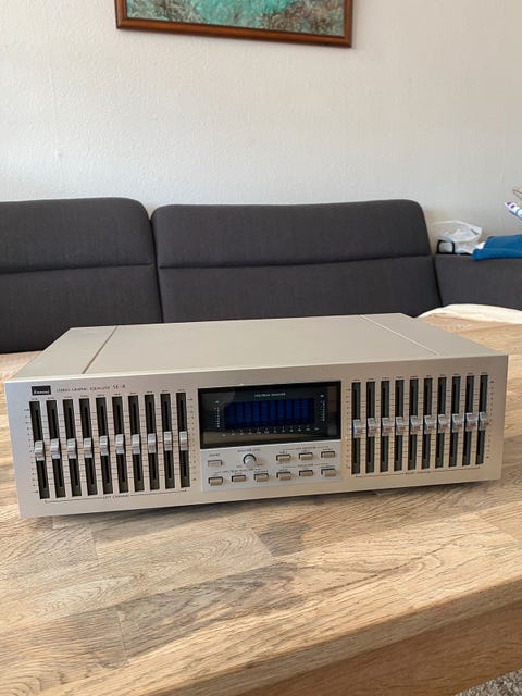 Sansui se-8 equalizer - stereo graphic equalizer  			