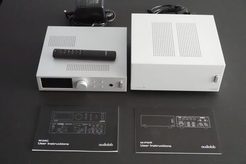 Audiolab m-dac og m-pwr  			