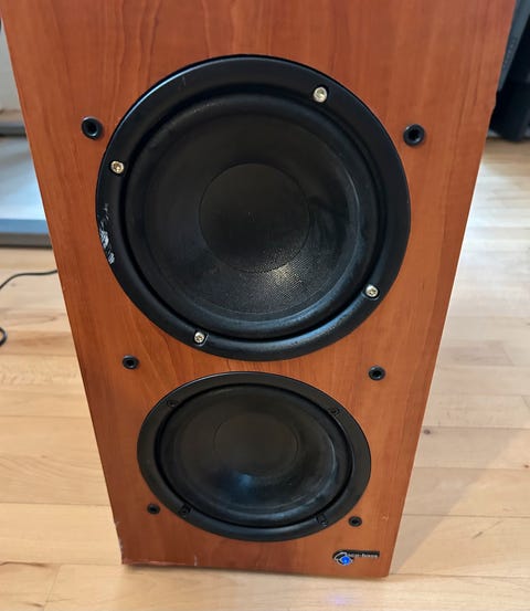 Audio pro ego sub, ace-bass, bass reflex subwoofer.  			