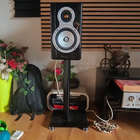 Luxman forstærker/tuner+ monitor audio gs10  			