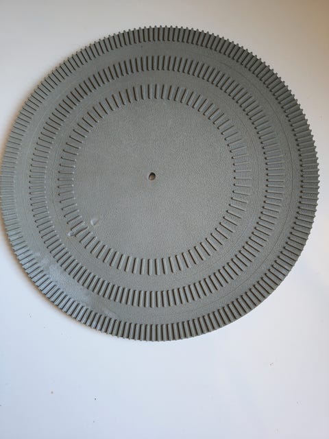 Turntable mat  			