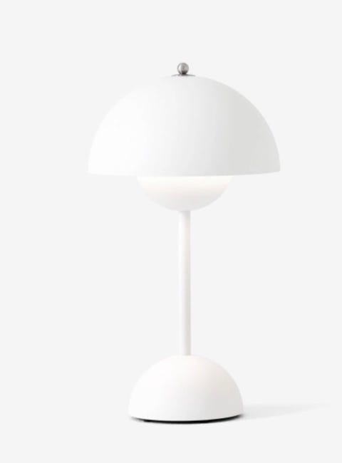 Flowerpot hvid lampe | Til salg | DBA