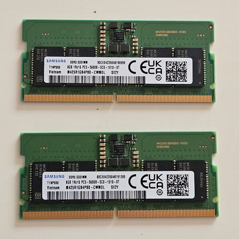 SK Hynix 16GB Dual-channel (2*8GB) DDR5 5600 MHz SO-DIMM RAM | DBA
