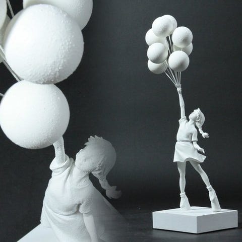Medicom Toy - Banksy Bomb Hugger Red Bomb Ver Polystone Sculpture