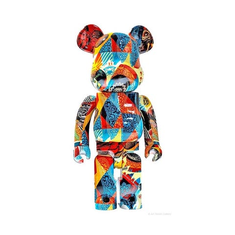 Medicom Toy - BE@RBRICK 400% & 100% Atmos black ver. Bearbrick set