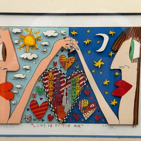 James Rizzi (1950-2011) - I SMELL SOMETHING BURNING・3D silkscreen