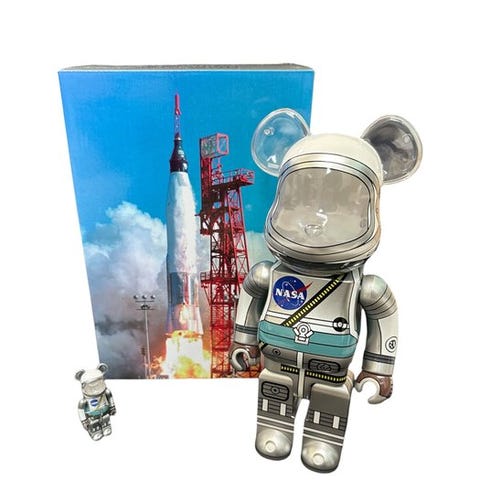 Medicom Toy - BE@RBRICK 400% & 100% Space Shuttle Bearbrick set | DBA