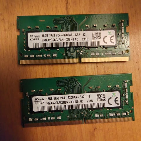 SK hynix 32GB (16x2) DDR4 3200MHz SO-DIMM RAM | DBA