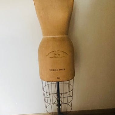 Mannequin - Vintage Female Mannequin Head from an Italian Hat Shop