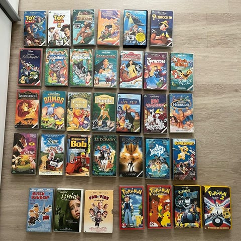 Flintstone, Valhalla, Pokémon og Zoo-ungene VHS-film samling | DBA