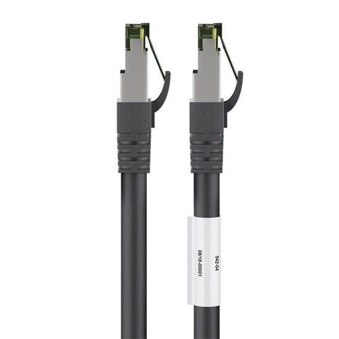 CAT 8.1 S/FTP netværkskabel med CAT 6A stik | sort | 10 meter | DBA