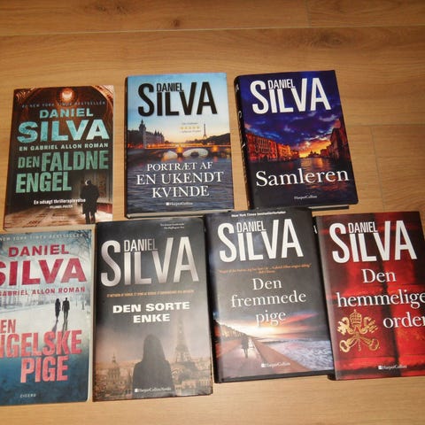 Daniel Silva. Den sorte enke. Den fremmede pige. Den faldne engel | DBA